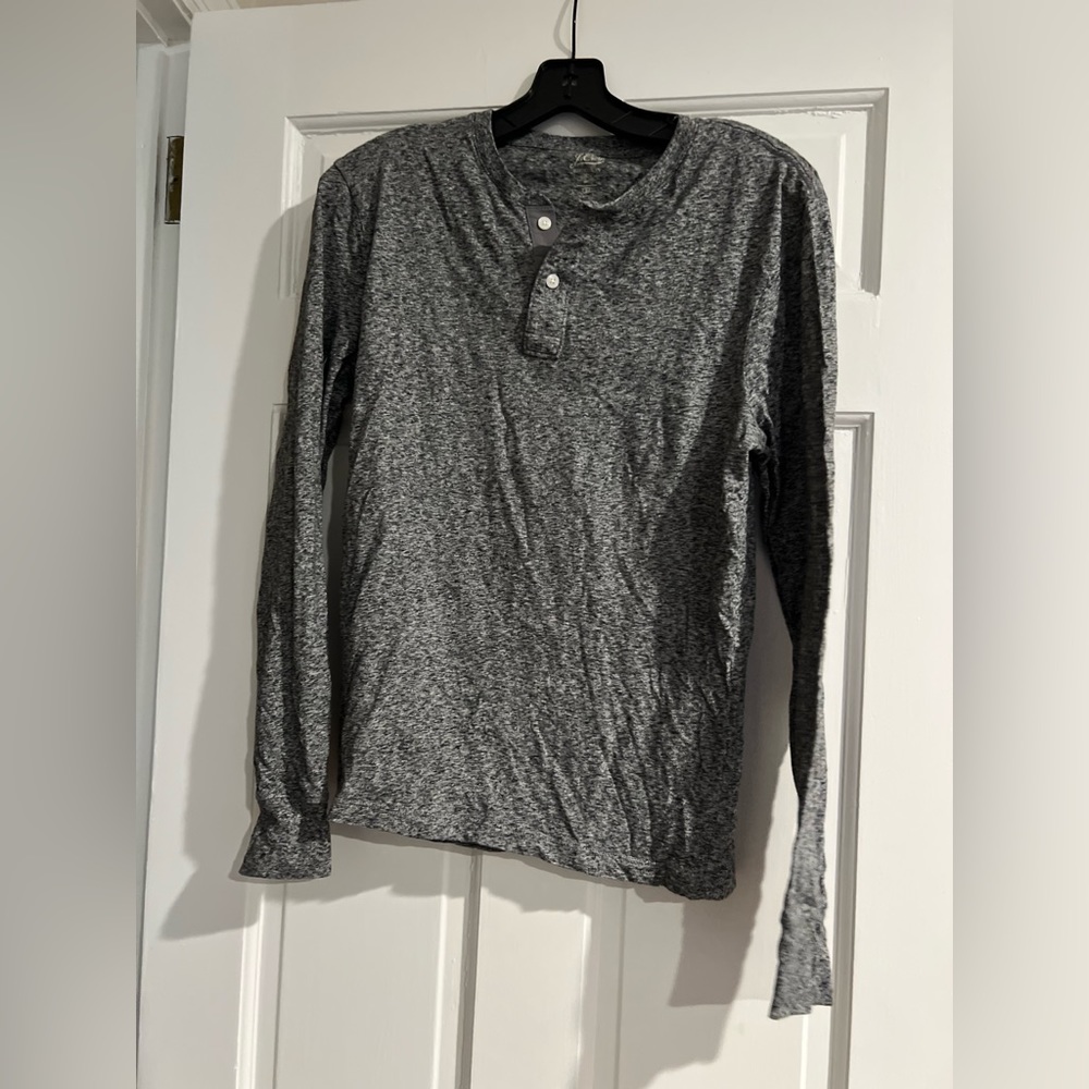 Men’s j crew Henley button shirt small
